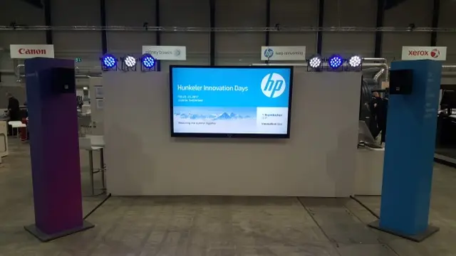 Messestand in der Messe Luzern – Licht- Ton- und Video Technik.