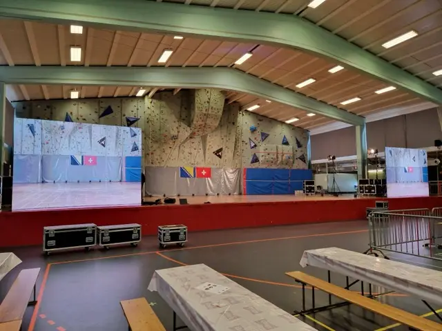 Vereinsveranstaltung in der Stadthalle Zofingen AG – 2x LED-Screen 3.5x2m.