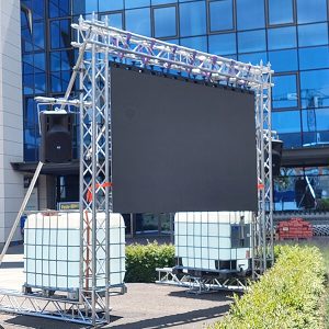 LED Screen P3.9, 3.5 x 2m mit Beschallungsanlage zu Live Fussballübertragung EM 2024 Olten